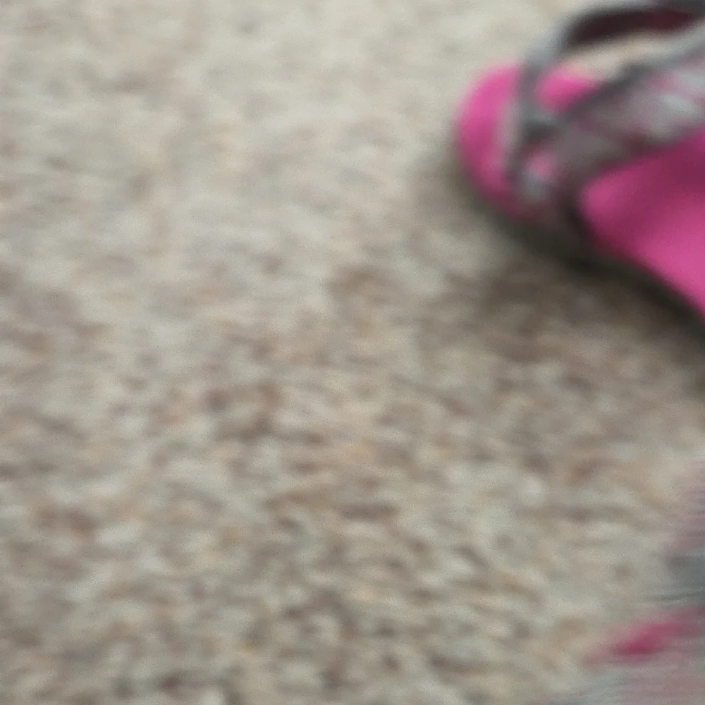 Teva Girl's Hiking Sandals with Pink Soles and Gray Straps - Picture 3 of 9